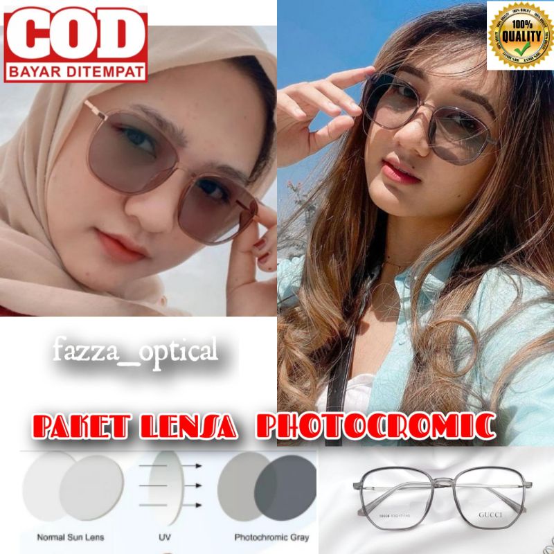 FRAME 98008 PAKET LENSA PHOTOCROMIC,ANTIRADIASI