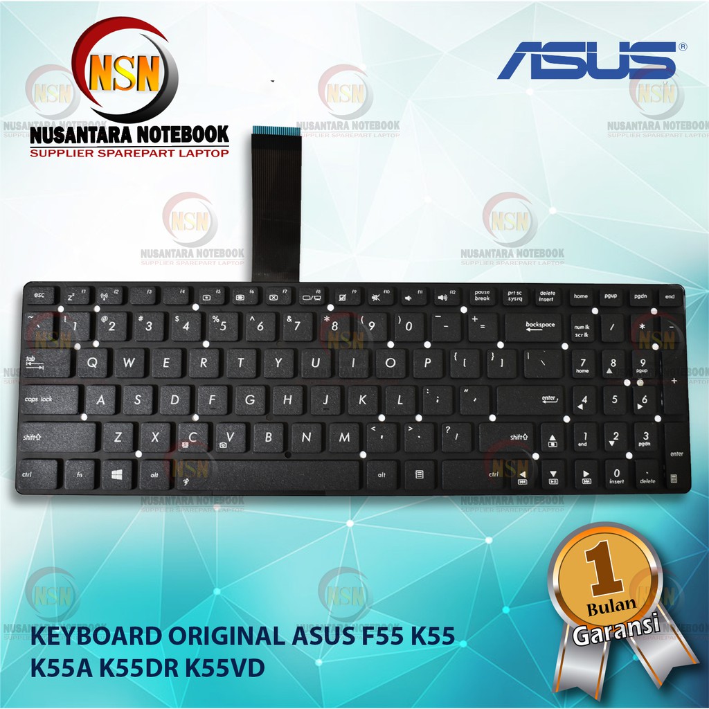 Keyboard Original Asus F55 K55 K55A K55DR K55VD K55VM K55XI