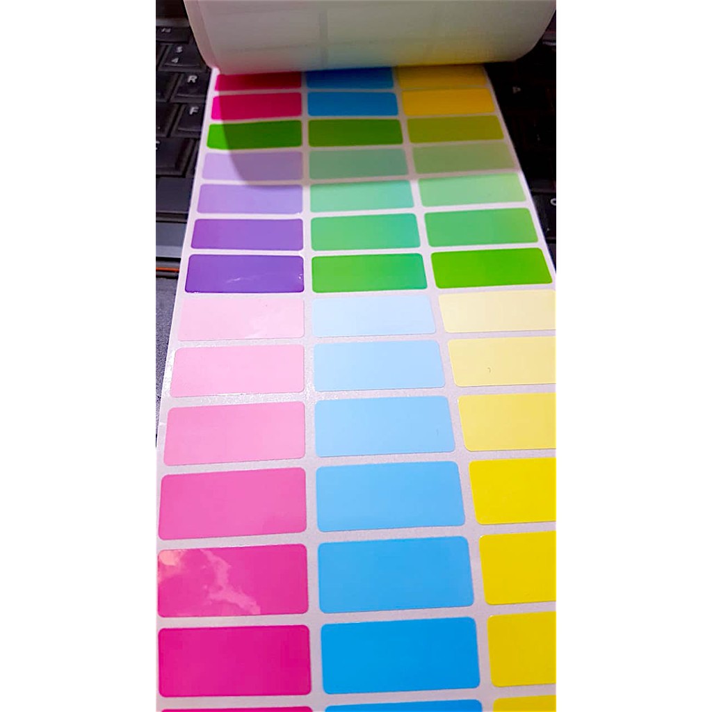 

Label nama waterproof Sticker anti air Polos Multicolor