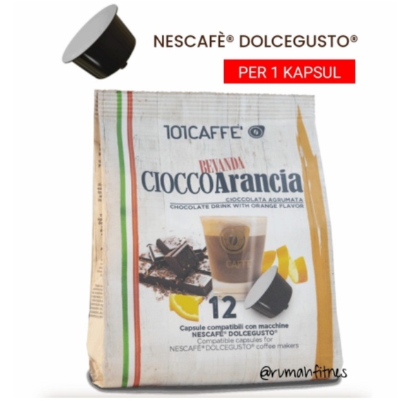 

Nescafe Dolce Gusto kopi Chocolate Orange Mocha per Kapsul