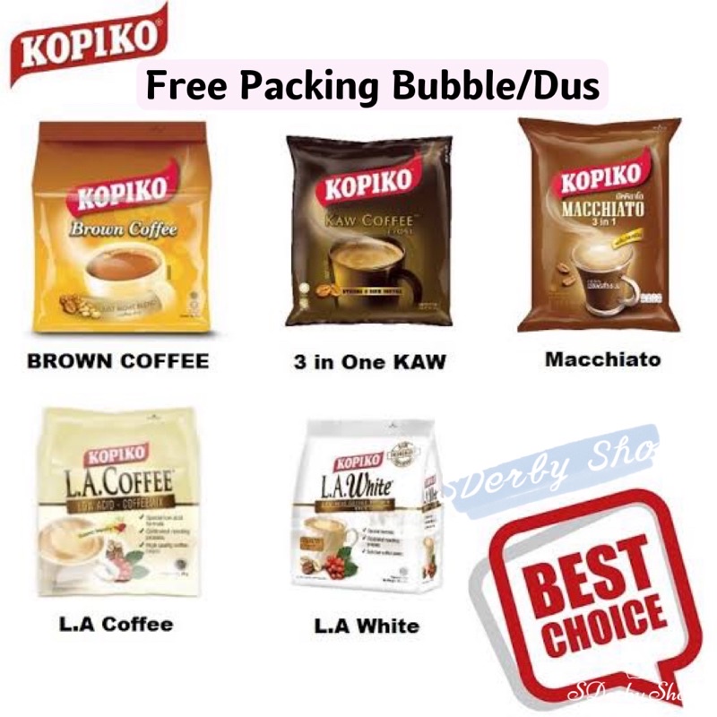 

Kopiko Macchiato 3in1 Brown Coffee Low Acid Kopi