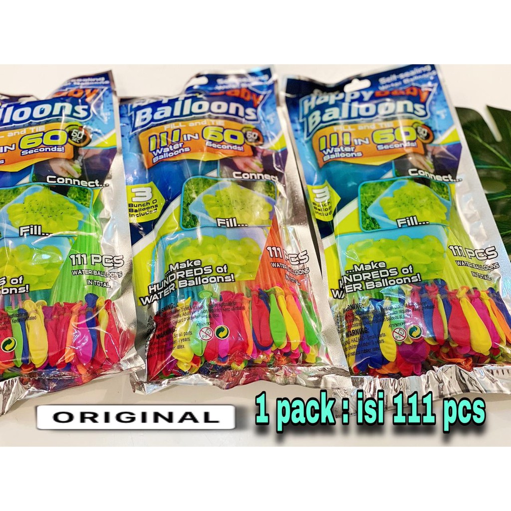 VS BG - ASLI 1Set isi 111 pcs Balon Mainan Perang Bom Battle Toys Games MURAH