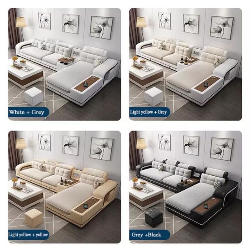 Sofa Tamu L Shape Minimalis Elegant Sofa Tamu Super Lembut