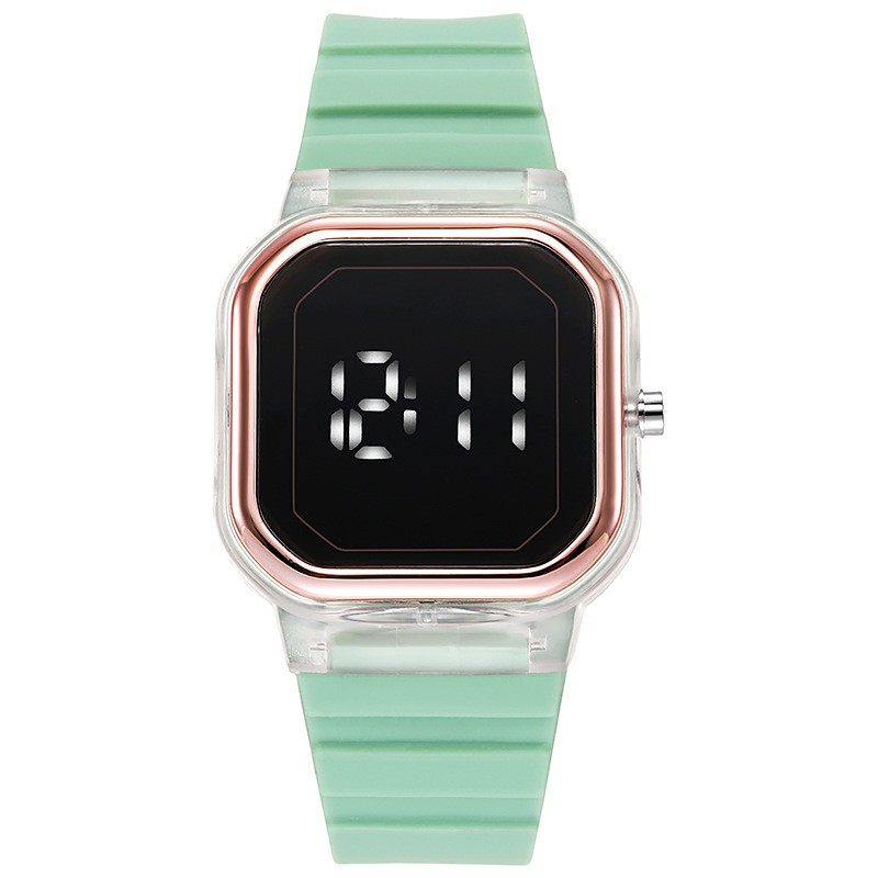 Watchyou Jam Tangan Electronic Square Led Wanita / Pria Small Square Student Sports Watches