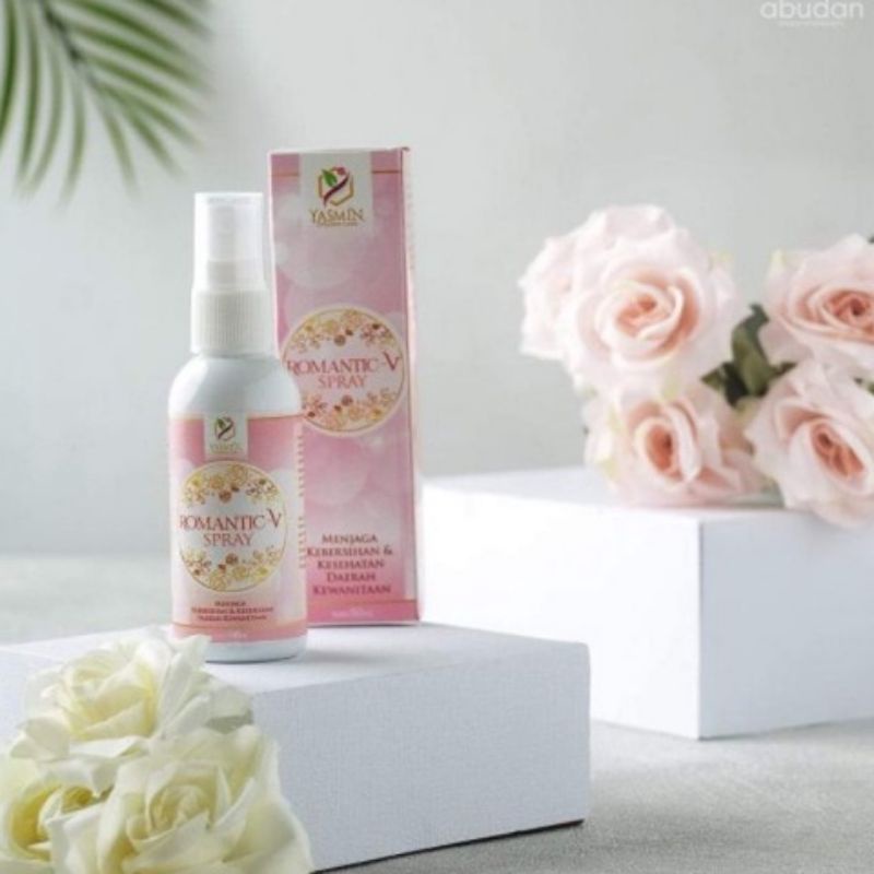 Romantic V Spray Yasmin 50ml - Spray Miss V Keset Rapet Halal Herbal - V Spray Kebersihan &amp; Kesehatan Daerah Kewanitaan