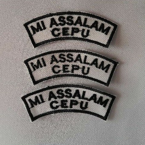 SATUAN custom Bed/badge Lokasi sekolah Bordir