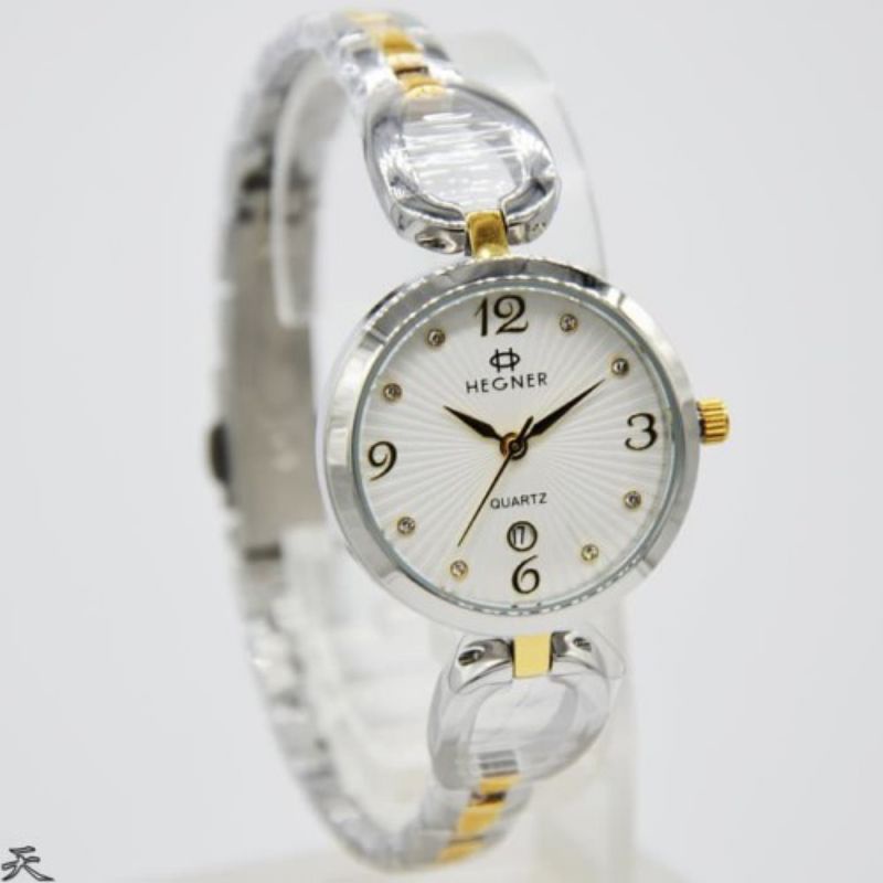 Jam Wanita Hegner 5037 Silver Original