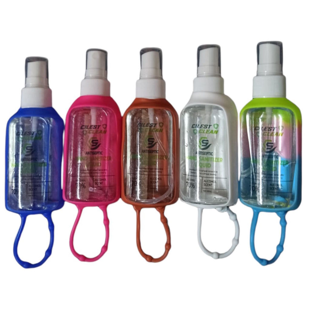 Hand Sanitizer Liquid 60 ml (Spray) plus Gantungan Silicone