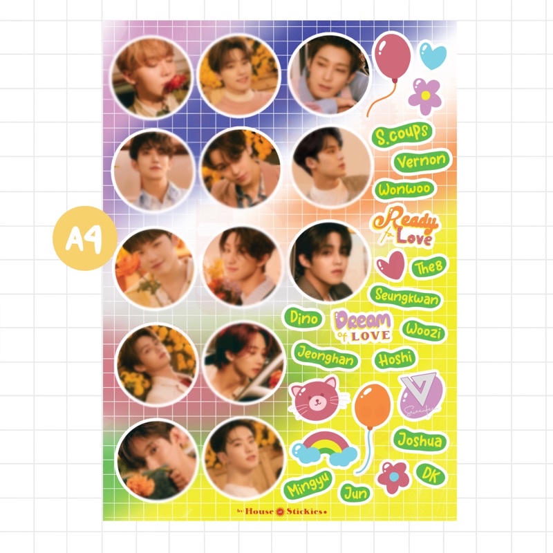 Stiker Kpop Seventeen Album Your Choice / Attaca Edition (Unofficial / Fanmade)