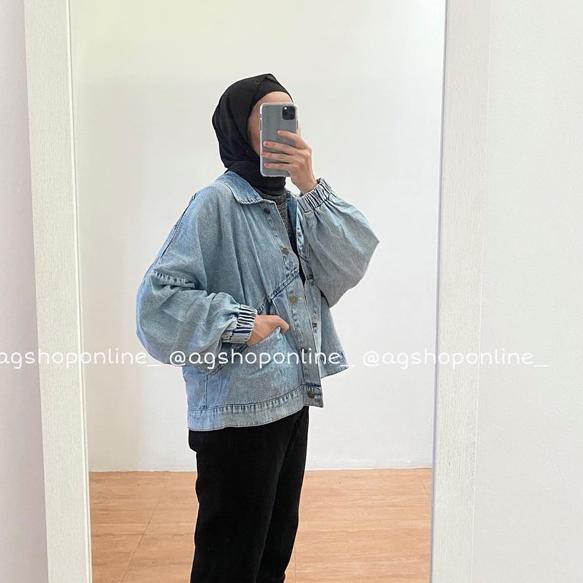 baggy denim jacket