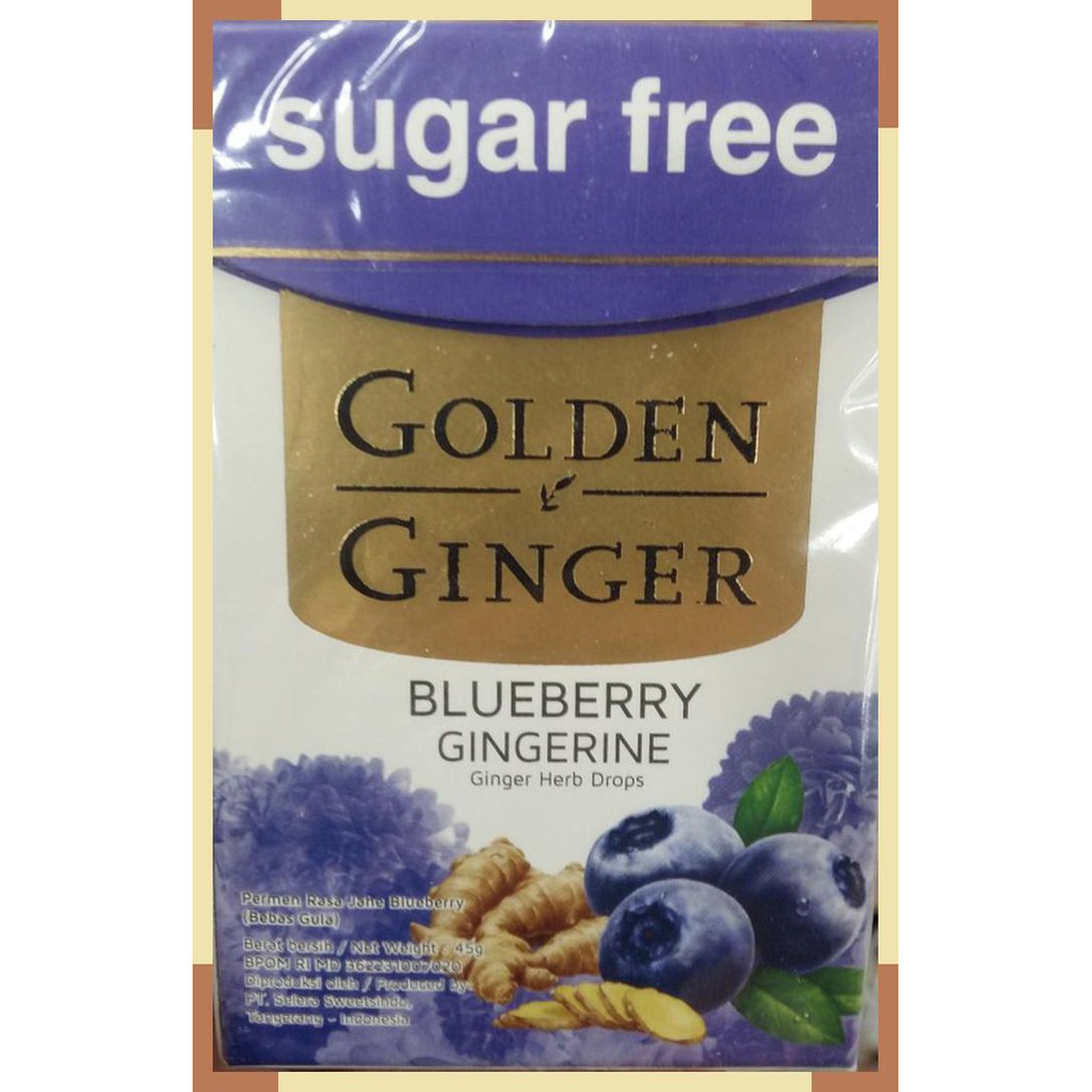 

Golden ginger | blueberry gingerine | 45 gram | free sugar