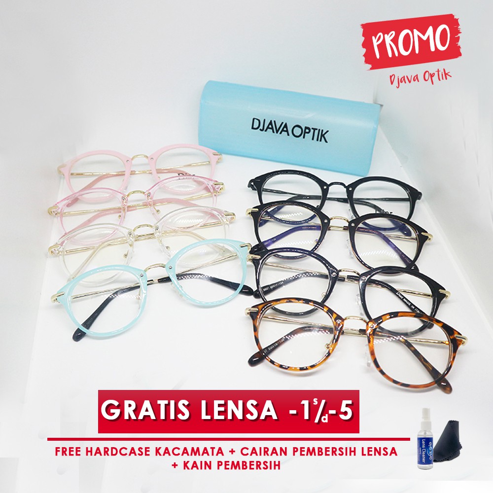 Frame Kacamata Harlow frame Kacamata 8937 + lensa minus plus silinder aksesoris wanita hijab