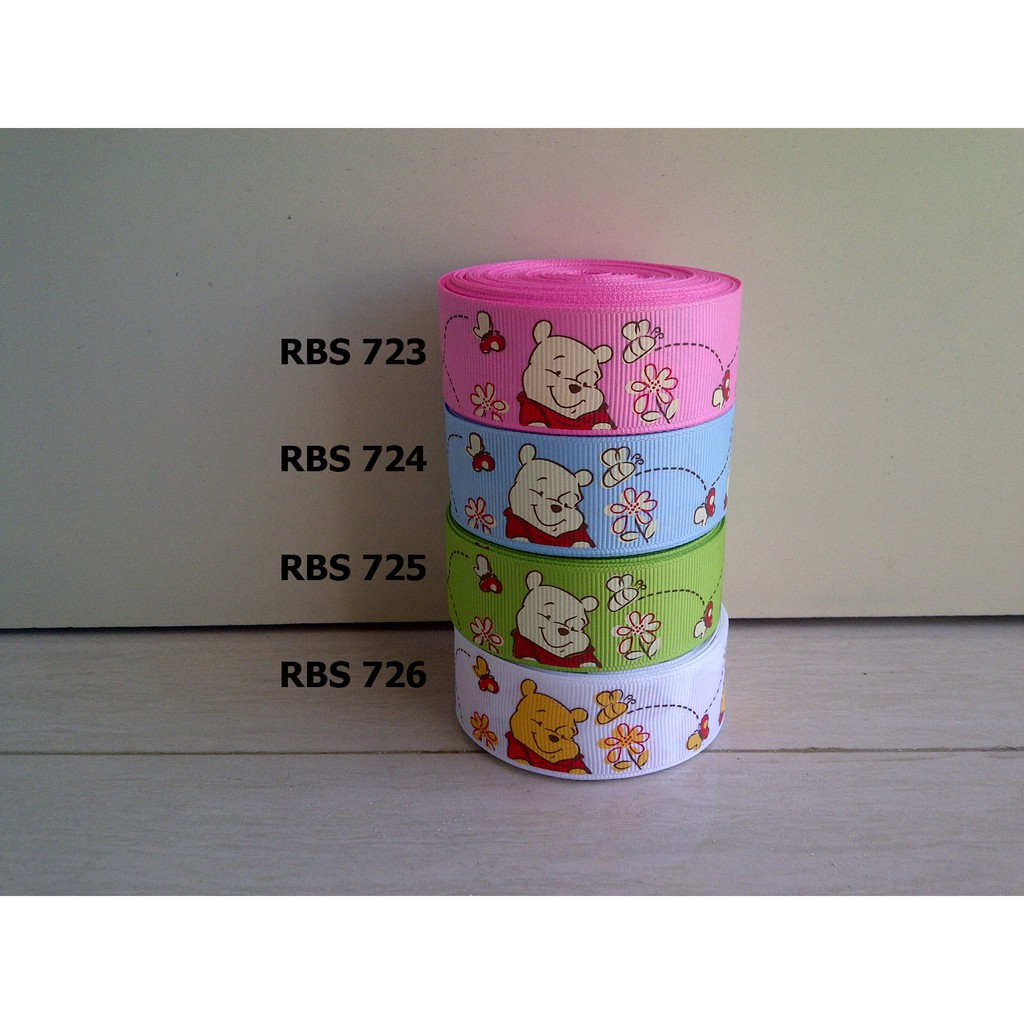 

[10 YARD] PITA GROSGRAIN MOTIF WINNIE THE POOH SALE RBS 723,724,725,726