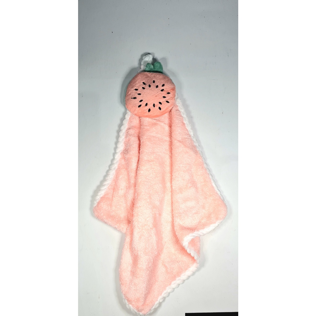 SOUVENIR HAMPERS - Lap tangan mikrofiber daya serap tinggi dan super lembut model 3D lucu hand towel serbet kain BUAH BINATANG