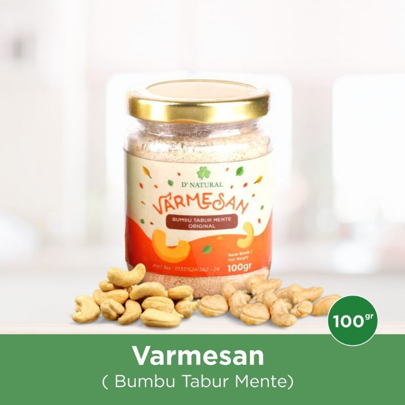 

Varmesan Vegan 100 gr - Keju Parmesan VEGAN Dairy Free Organic 100 gram