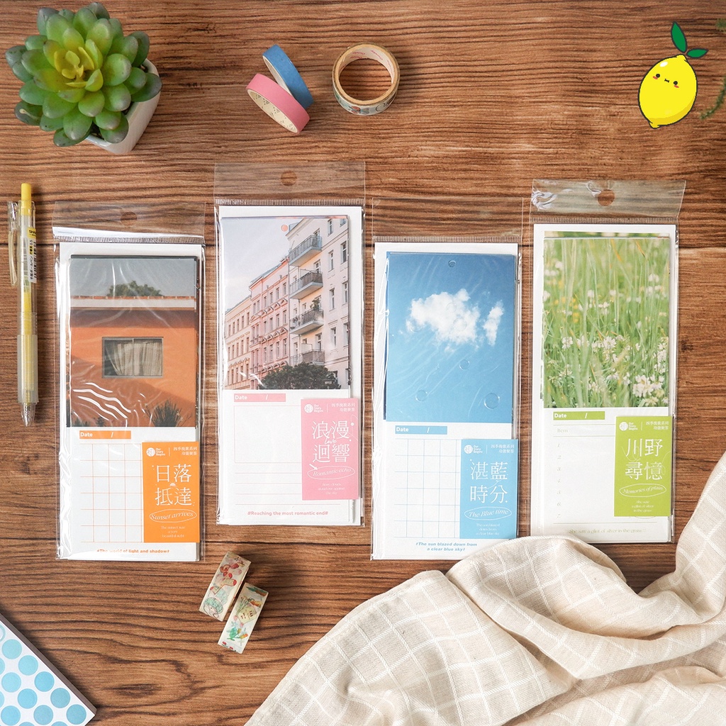 

Kertas Memo Four Seasons Elegy Day Planning Memo Set
