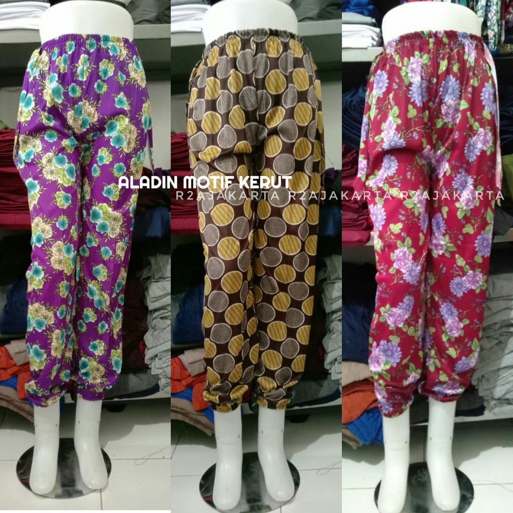 Joger Celamis Jumbo Hyget Panjang Wanita Motif Kekinian / Celama Cumi Hyget Kerut