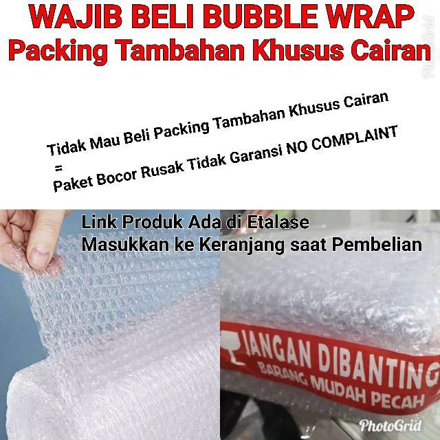 

plastik kardus bubble wrap packing pengaman tambahan packing cairan