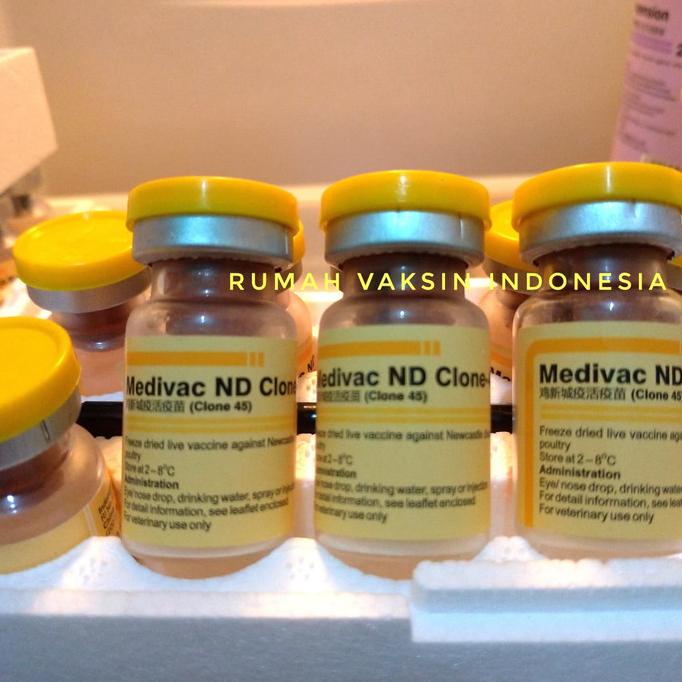 [[BISA COD]] Vaksinasi Vaksin Ayam ND KILL ND CLONE 45 Dosis 500 Ayam ORIGINAL