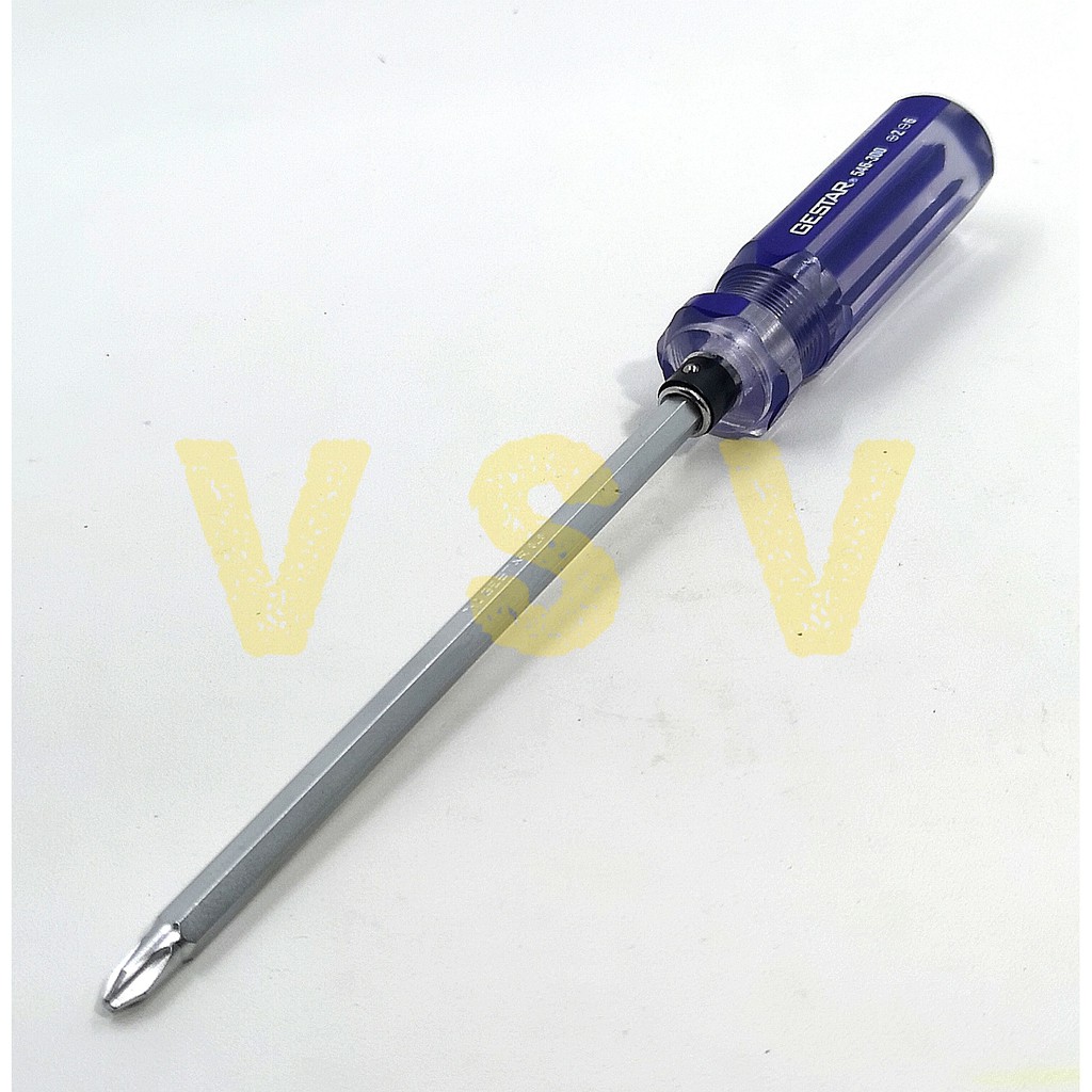 GESTAR Magnetic 2way screwdriver 200mm 546-400 / obeng bolak balik / plus min