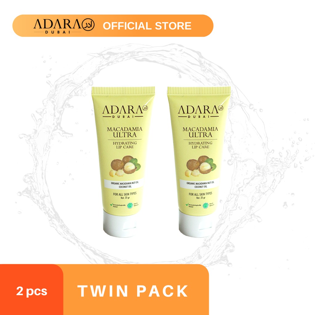 

ADARA Twin Pack - Macadamia Ultra Hydrating Lip Care