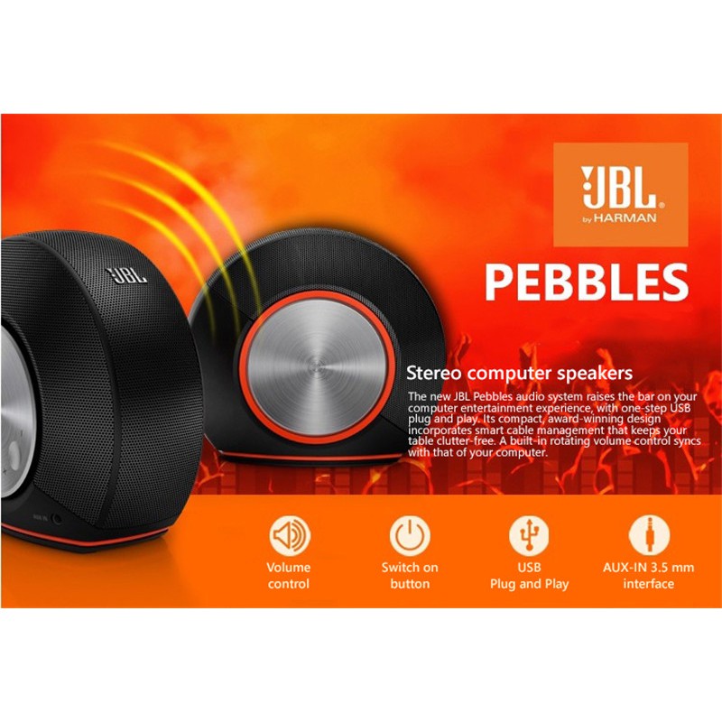 JBL Pebbles (Plug and play stereo computer speaker)