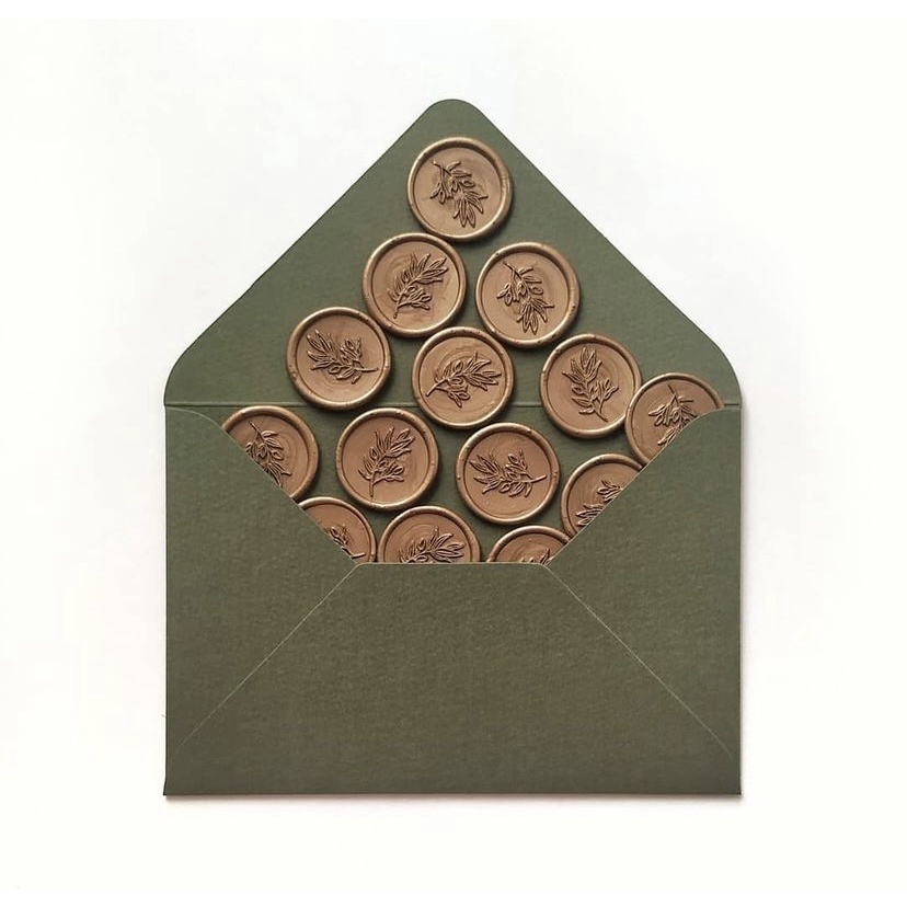 

ASTER (GOLD) 1 Pcs Wax seal coin instant ready Helpsealwax / Hiasan undangan / hampers pernikahan / lilin vintage / wax candle COINBULAT