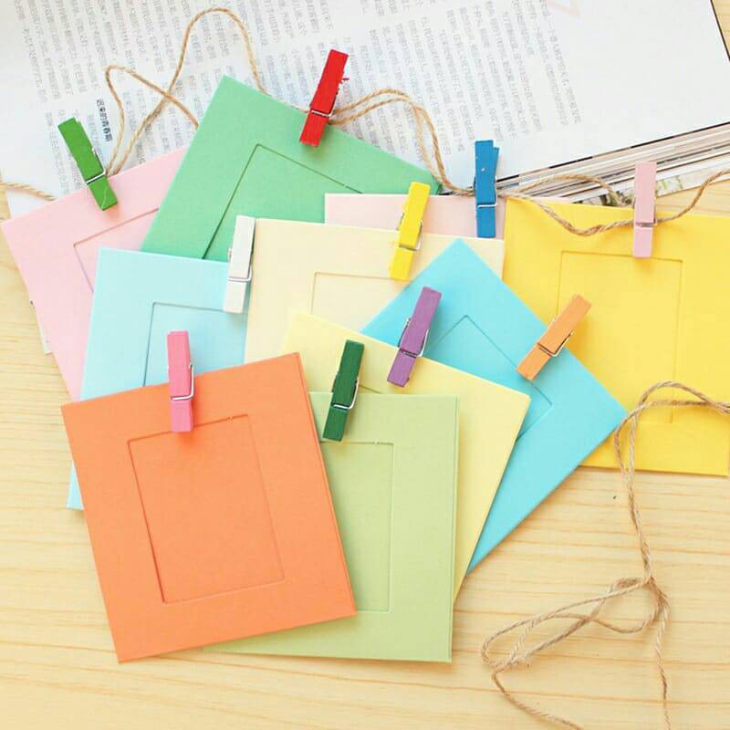 Bingkai Foto 10pcs Colorful DIY Hiasan Dinding