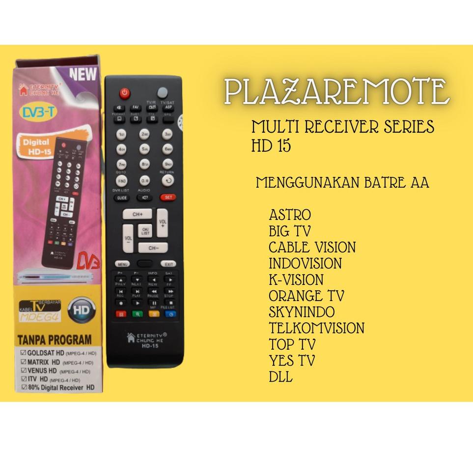 Grosir 0QD7K Remote RECEIVER PARABOLA MULTI HD12 HD13 HD 15 ASTRO BIGTV CABLEVISION INDOVISION KVISI