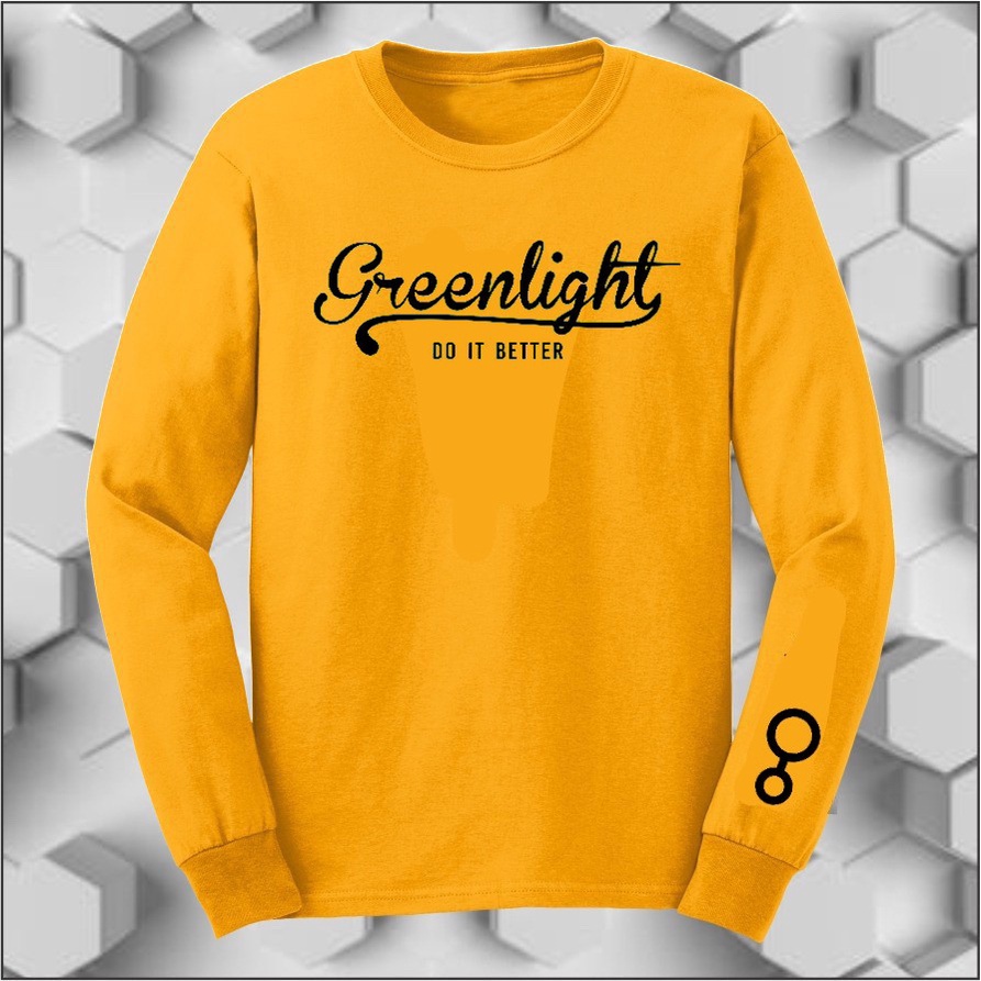 LongSleve GreenLight l Kaos Lengan Panjangan GreenLight Premium Quality