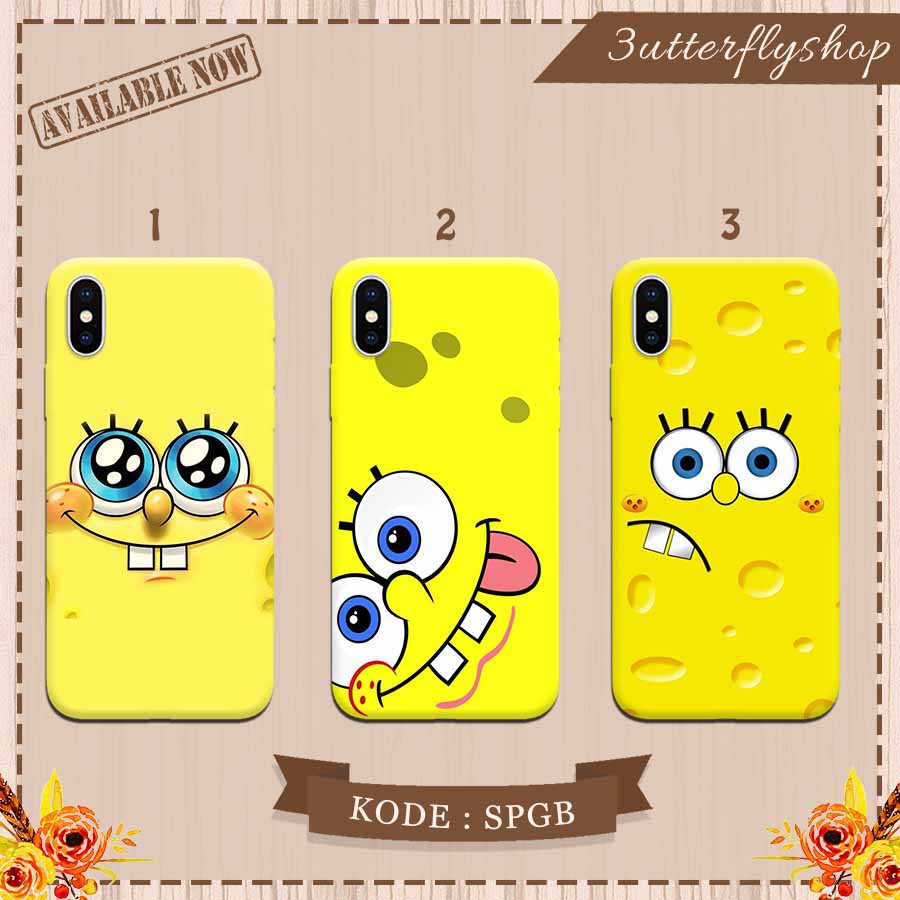 spongebob squarepants case Oppo Vivo Realme Redmi Xiaomi Samsung Iphon