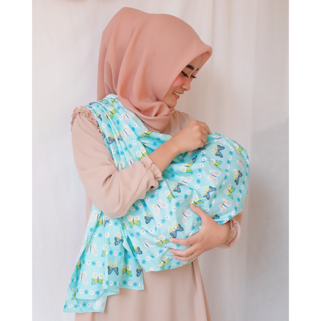 Gendongan Bayi Modern Model Cukin Jarik / Jarit Samping Lebar dan Panjang Motif Karakter Katun Halus Ndollolo