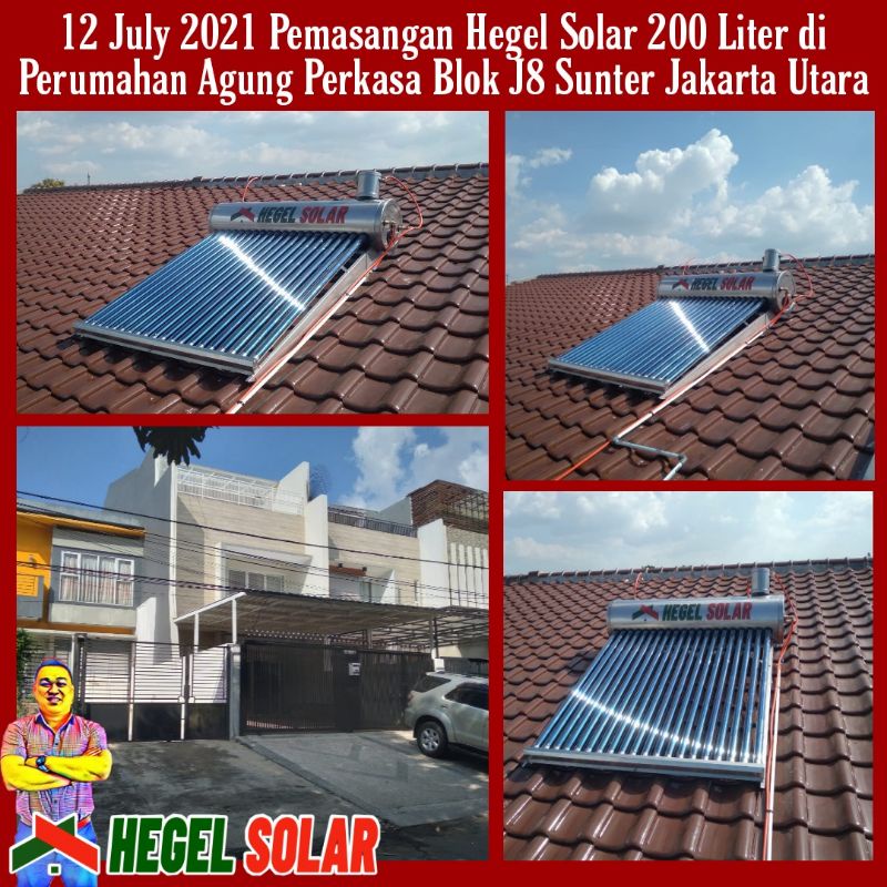 Water Heater Matahari Hegel Solar 200 Liter