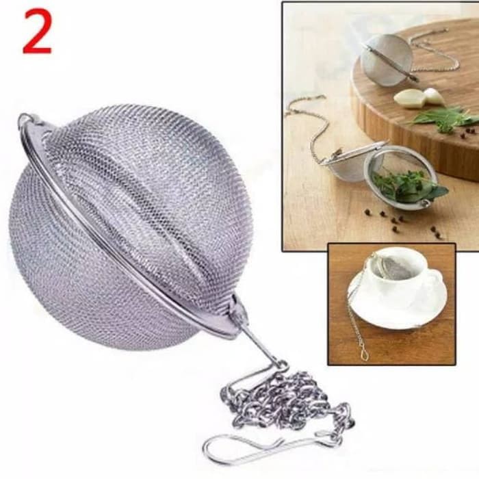 

Tea Ball Infuser penyaring tehrempah stainless steel vnl2888
