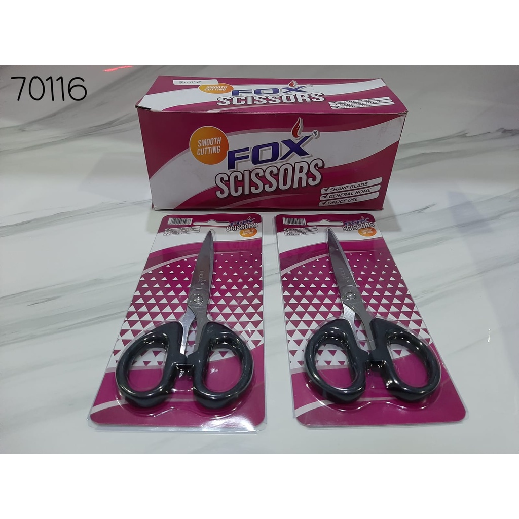 GUNTING KERTAS HITAM SCISSOR SERBAGUNA ATK KANTOR SEKOLAH DAPUR