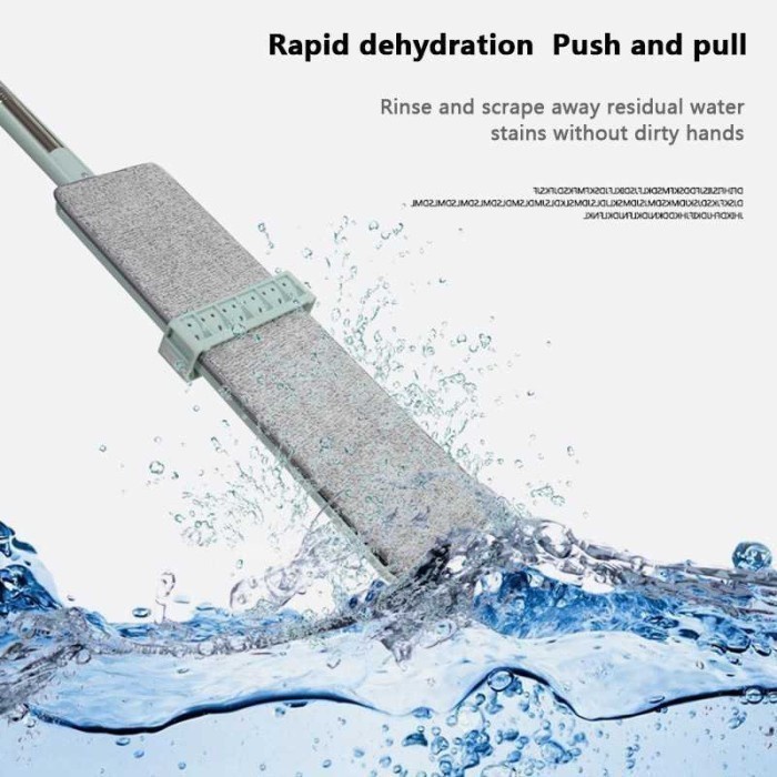 MOP  pel lantai /Alat Pel Lantai Flat Mop Pel Tarik Praktis Ultra Mop Hand