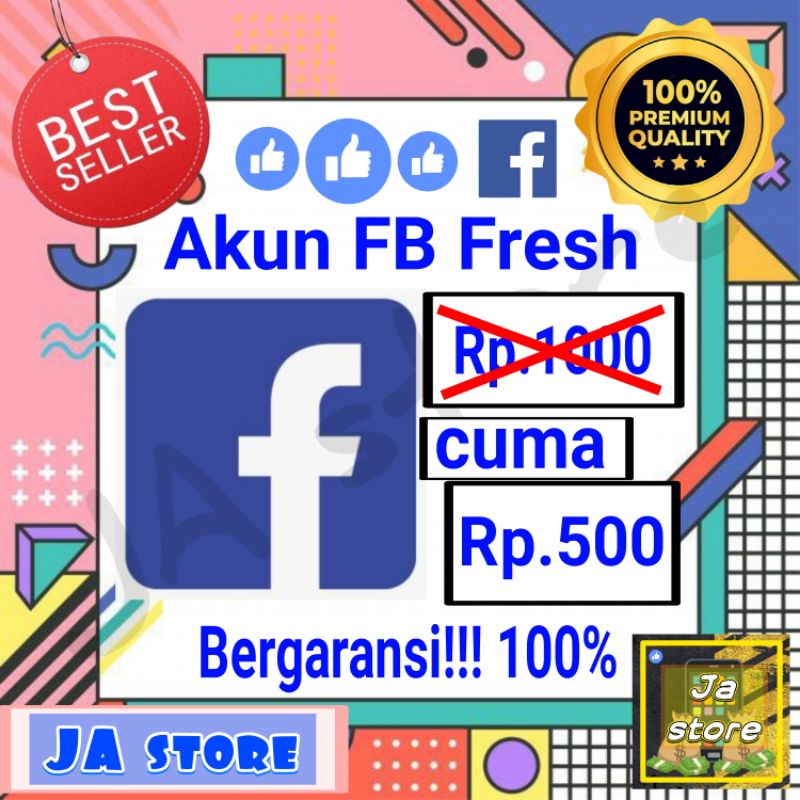 Akun fb fresh 500 termurah