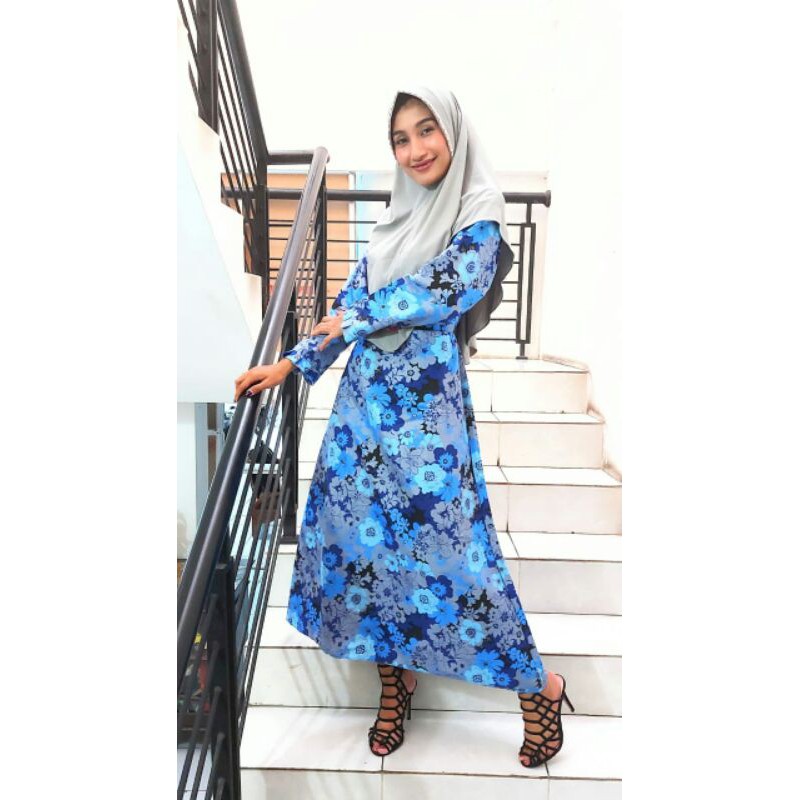 Gamis Jersey Korea Gamis Wanita Jumbo baju gamis murah terbaru gamis wanita murah  baju gamis.