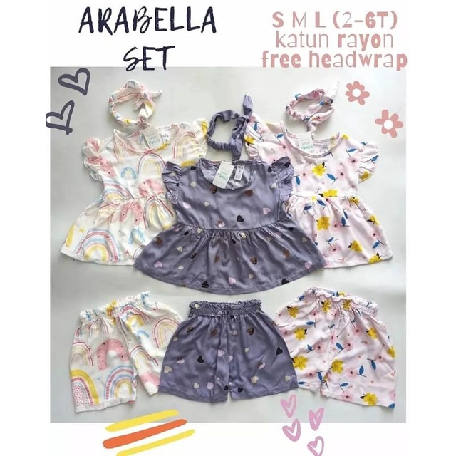 SETELAN ARABELLA PLUS BANDANA