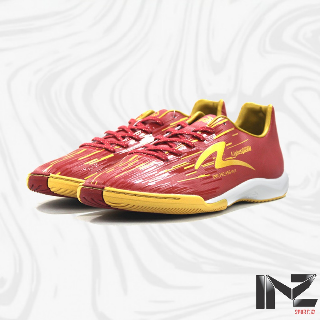 [ SUPER SALE up to 20% OFF ] SEPATU FUTSAL SPECS ACC LIGHTSPEED REBORN IN MAROON RED