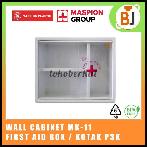 Box Penyimpanan Obat - Maspion Mk11 Kotak Obat P3K / Dinding First Aid Box 3 Susun