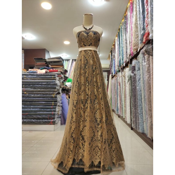 Kain Chantily Paris Panel 2.5m x 1.5m Kebaya Dress