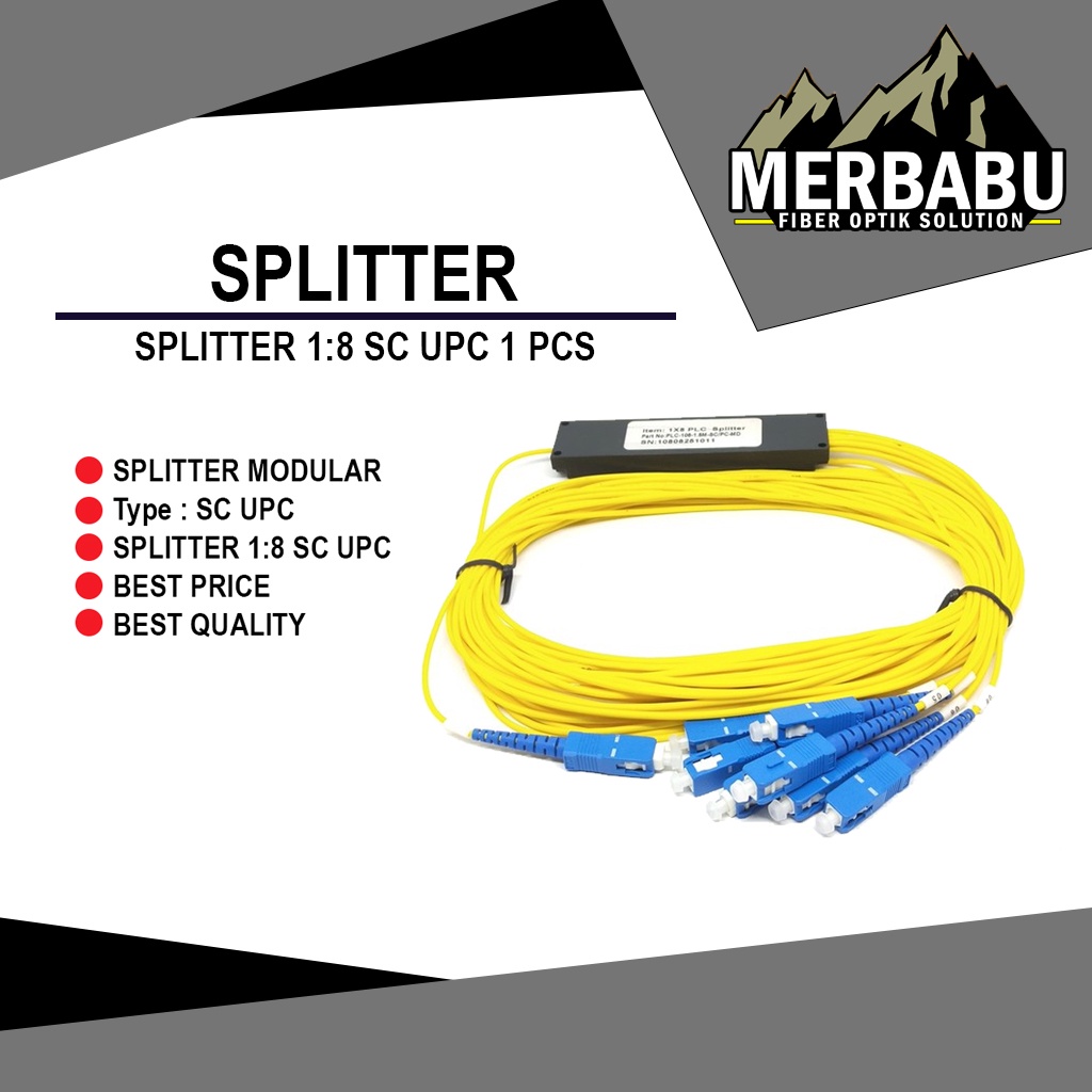passive splitter 1:8 modular mini/splitter modular/splitter 8way