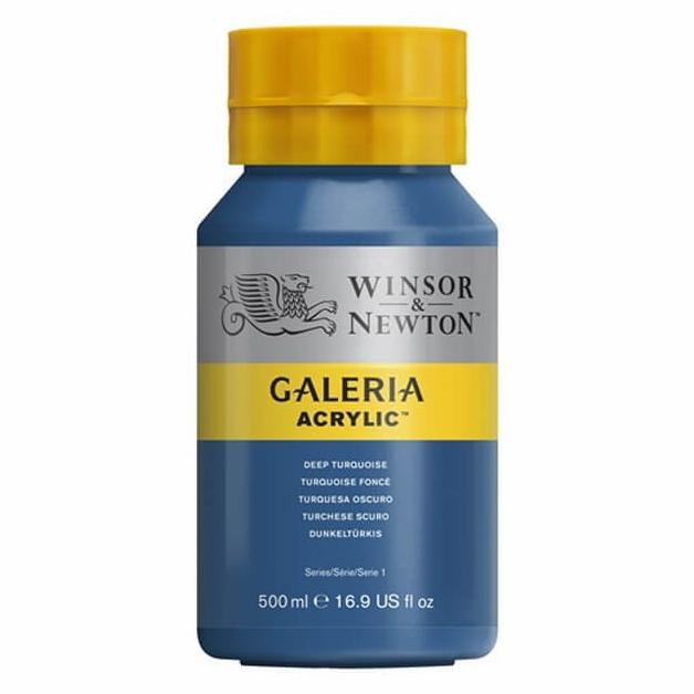 

Galeria Acrylic Colour 500 ml Deep Turquoise Winsor & Newton
