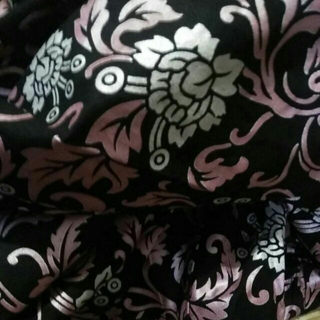 Couple Batik Keluarga Mutiara Bakung Pink Gold Biru Seragam Batik Family Lebaran Murah Model Gamis