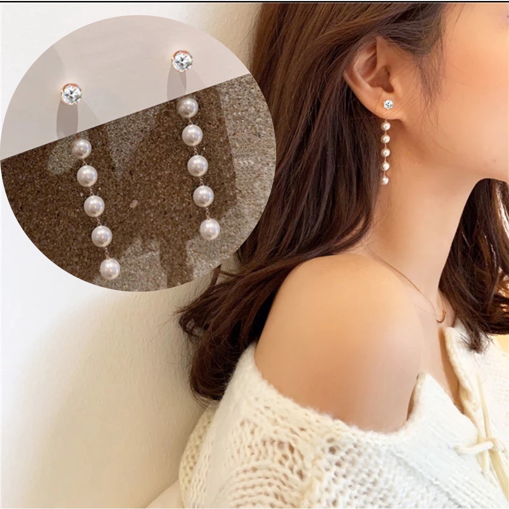 Anting Mutiara juntai /Anting Fashion Wanita Koreastyle  538