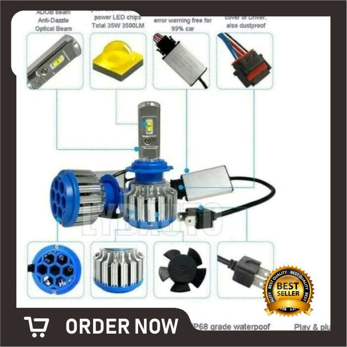 LED Turbo H1 & H7. Lampu H1 & H7 Turbo