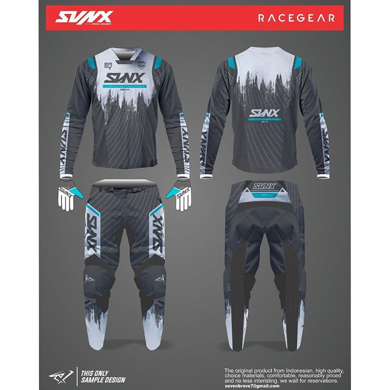 Jersey Motocross Custom Desain SVNX 