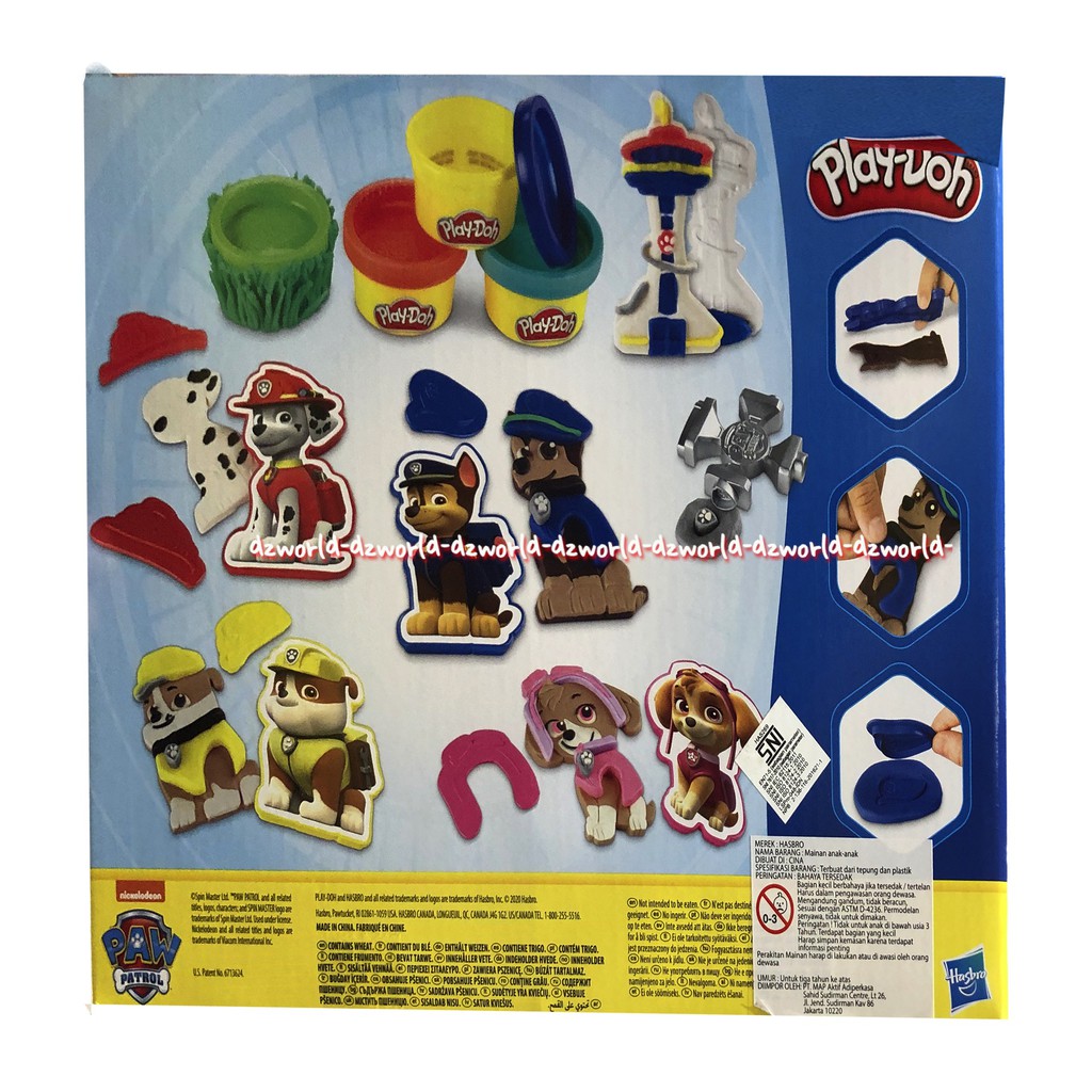 Play-Doh Paw Patrol Nickelodeon Mainan Lilin Playdoh Kreasi Anak