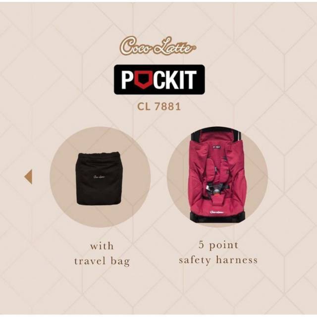 Stroller Kereta Dorong Bayi Cocolatte Pockit CL 7881